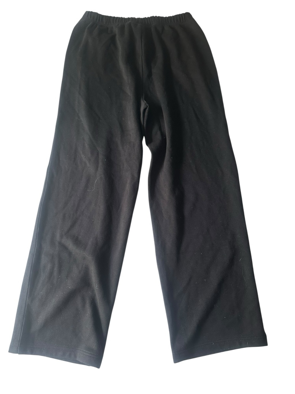 SKIMS Cotton Fleece Classic Straight Leg Pant Onyx Size L NWT - Picture 4 of 12